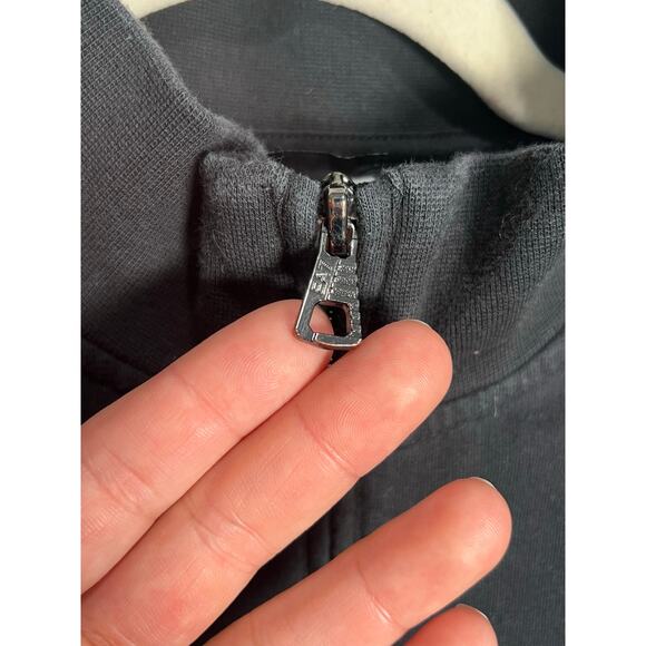 Emporio Armani EA7 Full ZIP SWEATSHIRT Black Sz S Comfort Casual Jacket Mens - Picture 11 of 16